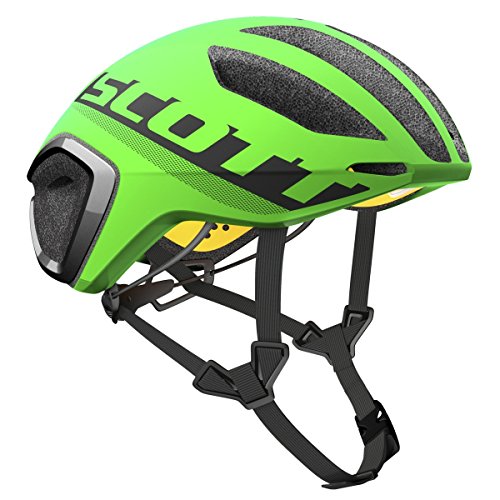 Scott Cadence Plus - Casco de bicicleta para triatlón, color verde y negro, talla S (51-55 cm)