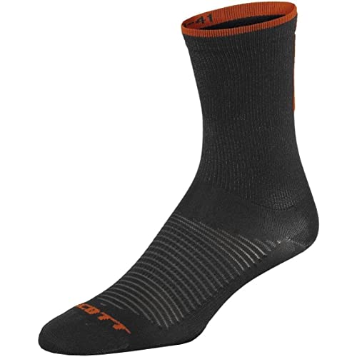 SCOTT Calcetines Road Long Negro-Naranja | Talla L - 42-44