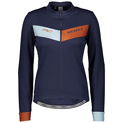 SCOTT Camiseta RC Warm L/S Maillot, Mujer, bl nit/bo cy, EU XS