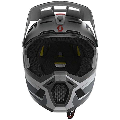 SCOTT Nero Grey/Red M Casco Negro Plus (CE & CPSC) Gris/Rojo, Unisex Adulto