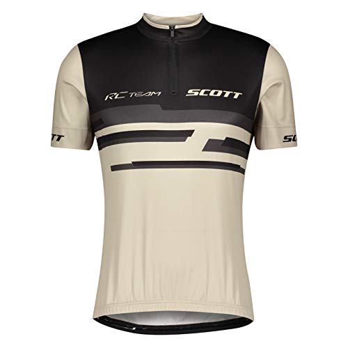 Scott RC Team 20 2021 - Maillot corto de ciclismo (talla XL, 54/56), color beige y negro