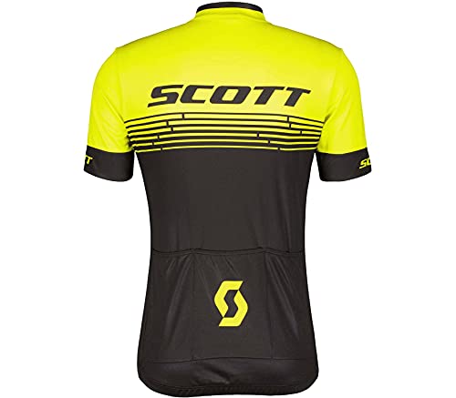 Scott RC Team 20 2022 - Maillot de ciclismo (corto), color negro y amarillo