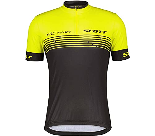 Scott RC Team 20 2022 - Maillot de ciclismo (corto), color negro y amarillo