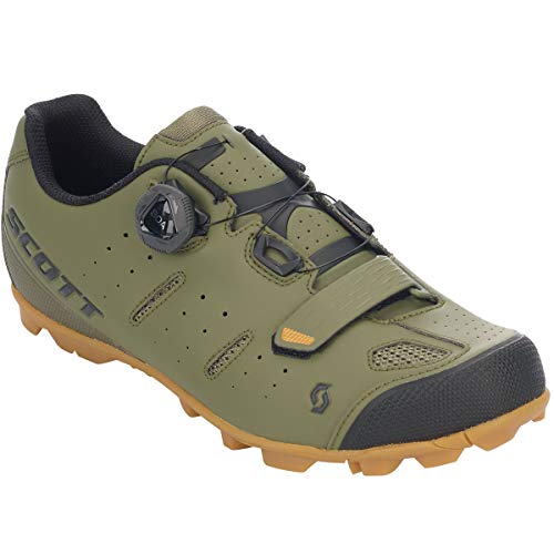 SCOTT Zapatilla MTB Elite Boa Ciclismo, Hombre, Green Moss/Black, 48