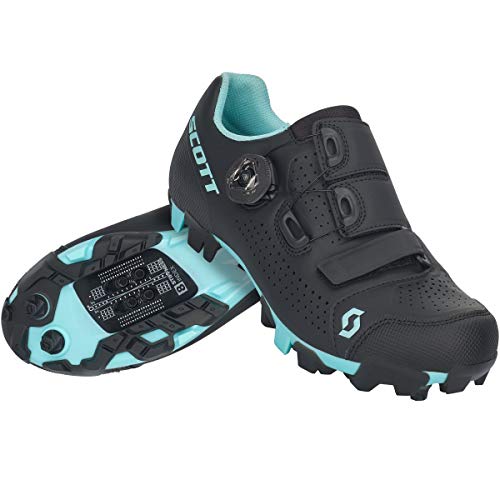 SCOTT Zapatilla MTB Team Boa Lady Ciclismo, Mujer, Black Light Blue, 36