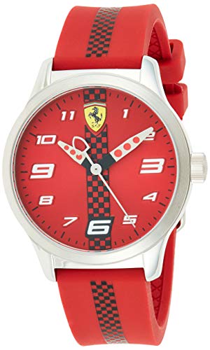Scuderia Ferrari Reloj Análogo clásico para Niños de Cuarzo con Correa en Silicona 0860001