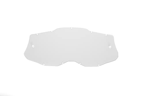 Seecle SE-41S262-HZ - Lente de repuesto transparente compatible para gafas/máscara 100% Racecraft 2 / Strata 2 / Accuri 2 / Mercury 2