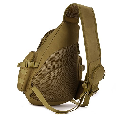 Selighting Bandolera Hombre Impermeable Bolsos Cruzados Bolsa Ciclismo de Pecho Mochilas Cruzadas Militares para Camping,Acampada,Trabajo,Uso Casual