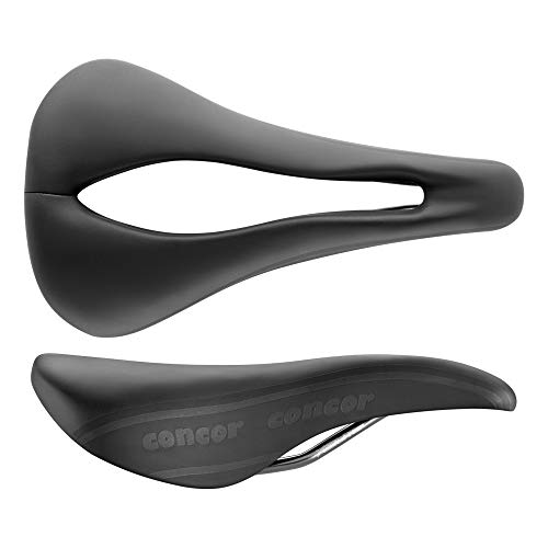 Selle San Marco Concor Corto de Carreras de sillín de Bicicleta Unisex, Negro, Amplia