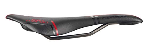 Selle San Marco Concor Racing Sillín, 134 mm, Negro y Rojo