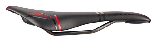 Selle San Marco Concor Racing Sillín, 144 mm, Negro y Rojo