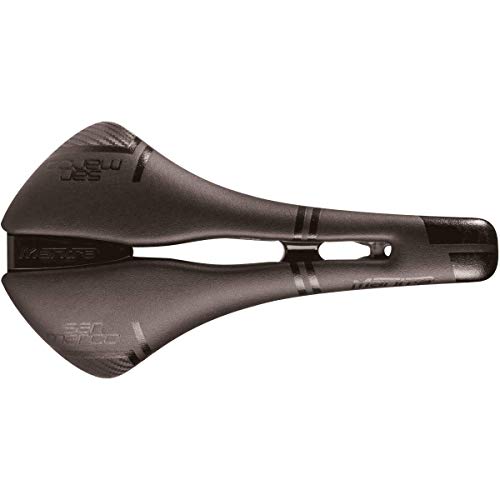 Selle San Marco Mantra Carbon FX Wide+Open Sillin de Bicicleta, Hombre, Negro