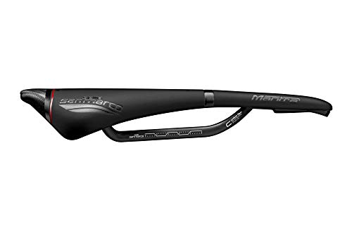 Selle San Marco Mantra Open Fit Carbon FX Sillín, Unisex Adulto, Negro/Negro, Narrow (S2)