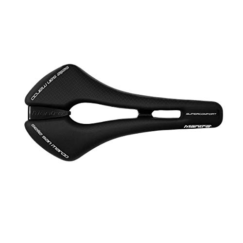 Selle San Marco Mantra Supercomfort - Sillín dinámico, color negro, tamaño Narrow (S3), 278 x 138 x 50millimeters