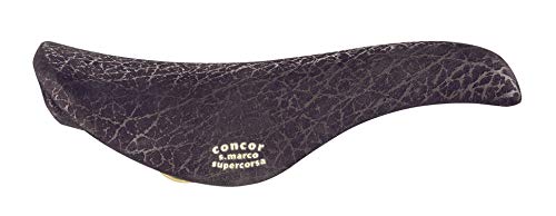 Selle San Marco Sillines Concor Supercorsa de la Marca, Unisex, Concor Supercorsa, Black Rino Leather, n/a