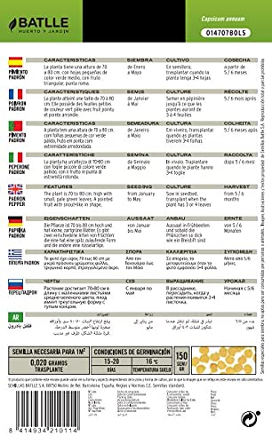 Semillas Hortícolas - Pimiento Padrón - Batlle
