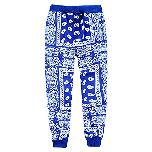 Senlen Unisex Moda Hombre Monopatín Bandanas Pantalones Mujer Sueltos Hip Hop Swag Bandanas Joggers Pantalones