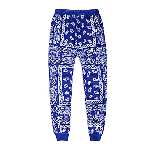 Senlen Unisex Moda Hombre Monopatín Bandanas Pantalones Mujer Sueltos Hip Hop Swag Bandanas Joggers Pantalones