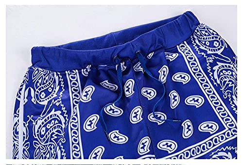 Senlen Unisex Moda Hombre Monopatín Bandanas Pantalones Mujer Sueltos Hip Hop Swag Bandanas Joggers Pantalones