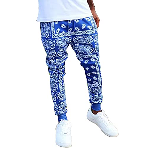 Senlen Unisex Moda Hombre Monopatín Bandanas Pantalones Mujer Sueltos Hip Hop Swag Bandanas Joggers Pantalones