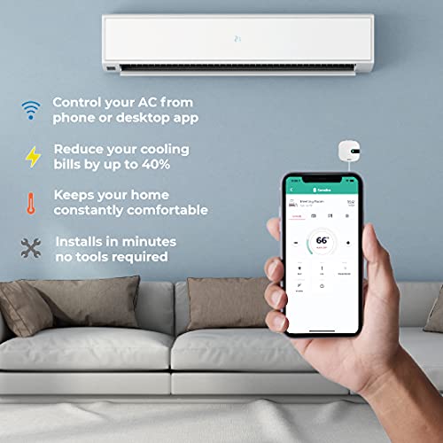 Sensibo Air - Controlador Inteligente para A/C. Certificado Apple HomeKit. Instalación en 60 s. Mantiene el Confort y Ahorra energía. Compatible con Google, Alexa, Apple HomeKit y Siri