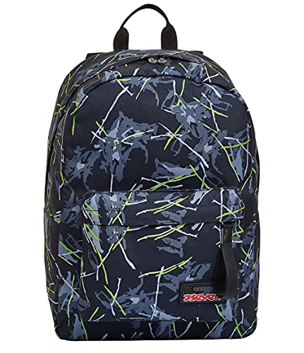 Seven Ischoolpack Mochila, Negro, Talla única Niños y Chicos