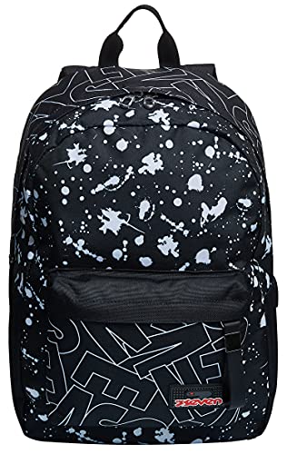 Seven Ischoolpack Mochila, Negro, Talla única Niños y Chicos