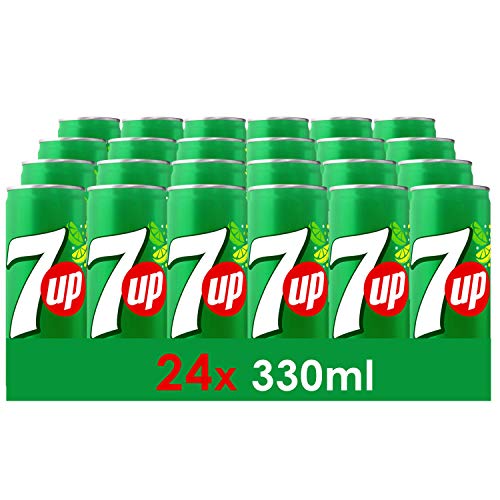 SEVEN-UP Refresco de Lima Limón - Pack de 24 (24 x 330.00 ml), 24 x 330 ml