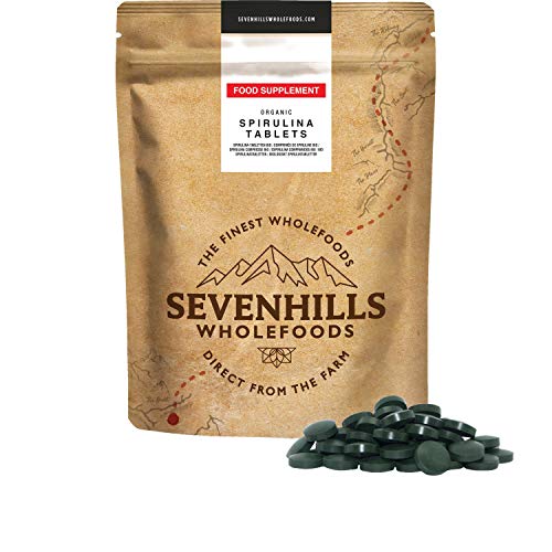 Sevenhills Wholefoods Espirulina Comprimidos Orgánico 500g (1000 x 500mg)