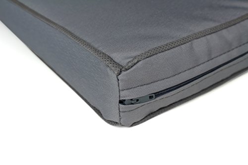 Shaf Diva À Tête Conjunto Jardin de Color Gris Antracita | Fabricado en España con Materiales Reciclados, 80x60x73 cm