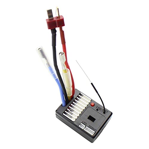 sharprepublic Tablero Receptor 2.4G Y Servo de 6 Kg para Wltoys 144001 1/14 RC Buggy Car Truck
