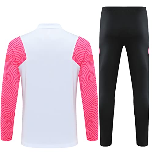 SHCOOCY Chándales de fútbol Portugal para hombre, chándal de entrenamiento de fútbol para club de fútbol PṢG chándal de manga larga para adultos Paris, primavera y otoño unisex (Blanco 6, s)