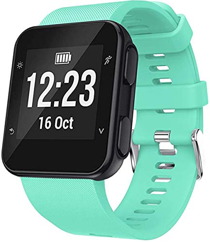 Shieranlee Compatible con Forerunner 35,Suave Silicona de Ajustable Deportiva Pulsera de Reemplazo Compatible para Garmin Forerunner 35 Smart Watch, Fit 5.11-9.05 Inch (130mm-230mm) Wrist