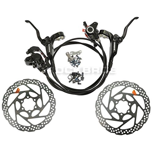 SHIMANO BR-BL-M355 Freno Hidráulico Set Delantero y Trasero RT56 160mm Rotores (Negro)