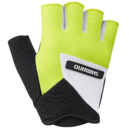 SHIMANO Guantes Cortos SH Airway, Unisex Adulto, Amarillo, S