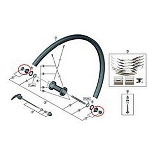 SHIMANO WH-RS010 Cono, Plata, Talla Única