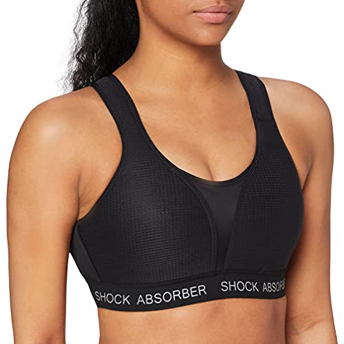 Shock Absorber Ultimate Run Bra Padded Sujetador Deportivo, Negro (Noir Bsv), 90B para Mujer