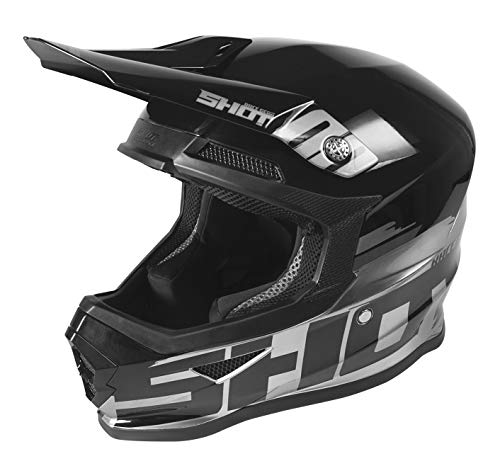 SHOT - Casco de cross furious brush de cromo, talla S