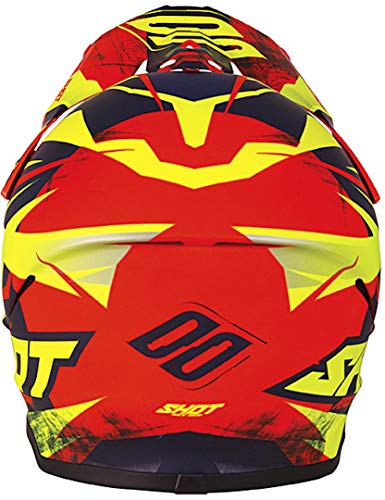 SHOT Kind Furious Ventury - Casco infantil (talla 51/52), color naranja y azul