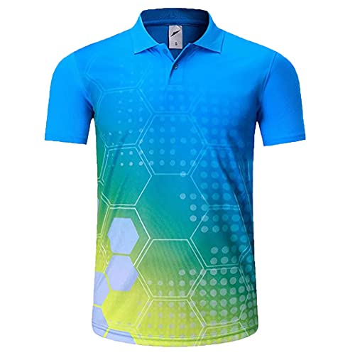 SHOULIEER Ropa Deportiva al Aire Libre Quick seco Transpirable bádminton Camisa, Mujeres/Hombres Ropa de Tenis de Mesa Azore L