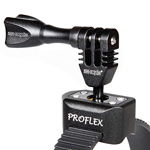 SHOXS Proflex Sandblast Edition - Soporte para cinturón con función de desenganche rápido - Adecuado para GoPro, Rollei, Sony y cámaras de acción compatibles