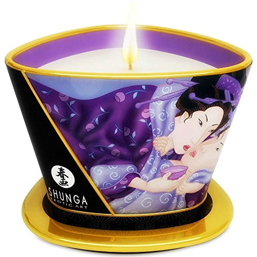 SHUNGA MINI CARESS BY CANDELIGHT VELA MASAJE FRUTAS EXÓTICAS 170ML