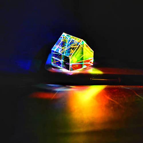 ShuYing 1pc 20 * 20 * 18 mm PrISS Viga láser Combine Cube Colorful Combiner Splitter Cross Dichroic Cube RGB Prisma Calidad Duradera