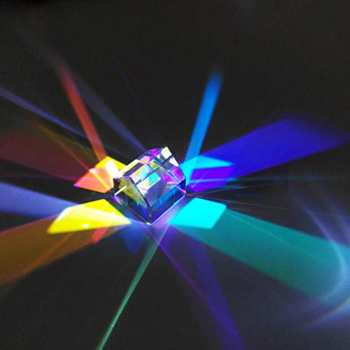 ShuYing 1pc 20 * 20 * 18 mm PrISS Viga láser Combine Cube Colorful Combiner Splitter Cross Dichroic Cube RGB Prisma Calidad Duradera