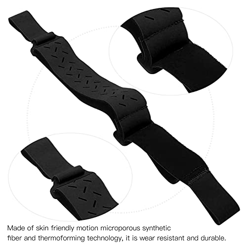SHYEKYO Diadema de Dos Puntos, Gafas de Vuelo Desmontables y Transpirables Correa para la Cabeza con tecnología de termoformado para Gafas de Vuelo combinadas FPV(Negro)