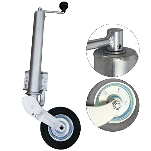 SHZICMY Rueda de apoyo automática, carga pesada, 1200LB, rueda de apoyo para remolque, rueda de apoyo estable, para turismos, remolques, caravanas, tráilers, ruedas de 200 x 60 mm