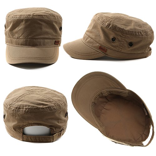 SIGGI Military Army Cap Sun Hiking Sport Baseballcap Men Marrón M