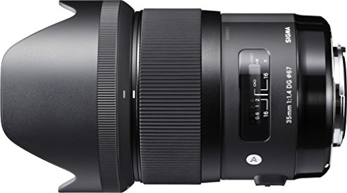 Sigma 340306 35 mm / F 1,4 DG HSM - Objetivo para Nikon (distancia focal fija 35mm, apertura f/1.4-16) color negro