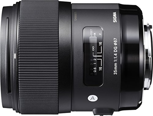 Sigma 340306 35 mm/F 1,4 DG HSM Objetivo para Nikon (Distancia Focal Fija 35mm, Apertura f/1.4-16) Color Negro + B + W XS-Pro Digital Filtro UV para 67 mm