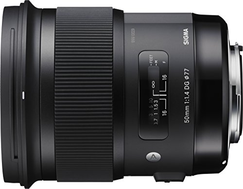 Sigma 50 mm, f/1.4 - Objetivo para Sony, montura de tipo A, (13/8, apertura f/1.4-16, 1x) negro